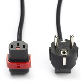 C13 kabel | ACT | 1 meter (Haaks, Omhoog, IEC lock), Verzenden, Nieuw