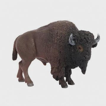 Realistische Bison Beeldje - Gedetailleerd en Handgeschilder