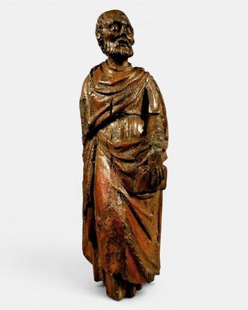 sculptuur, Heilige - Apostel - 16e eeuw - 54 cm - Walnoot