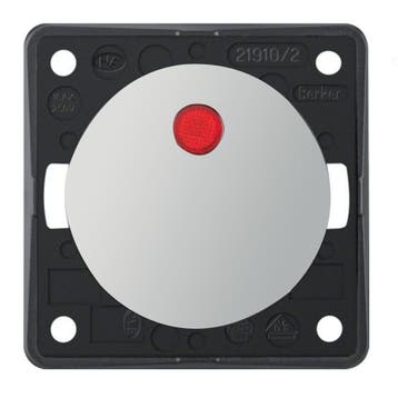 Berker Aan/Uitschakelaar Flow/Pure met Lampje Inbouw Chroom, Ophalen of Verzenden, Nieuw
