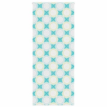 vidaXL Doucherolgordijn 110x240 cm stofbreedte 106 cm, Verzenden, Nieuw, Blauw