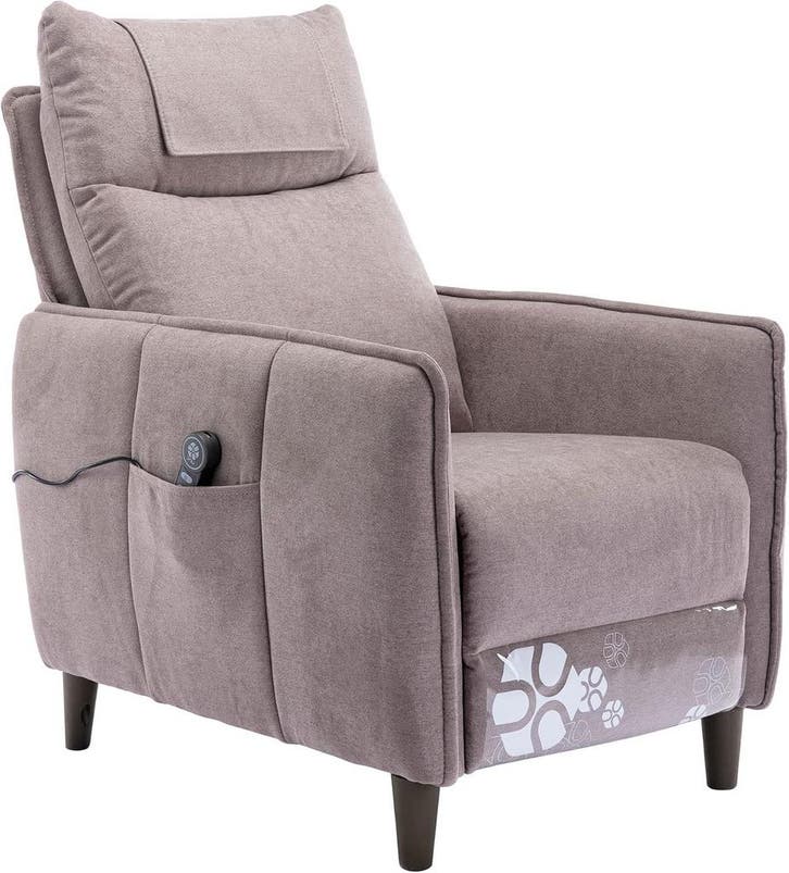 HPIV Relaxstoel met ligfunctie, vibratiemassagefunctie, lich, Huis en Inrichting, Woonaccessoires | Overige, Zo goed als nieuw