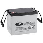 Landport (LP) AGM EV12-75 deep cycle accu 12 v 75 Ah VRLA, Ophalen of Verzenden, Nieuw