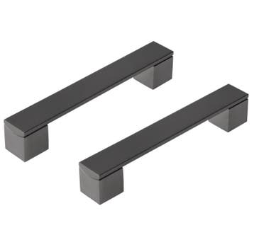 Differnz meubelgreep Tilburg 128 mm gunmetal 2 stuks, Verzenden, Nieuw
