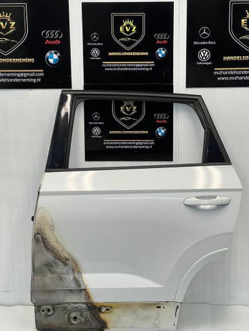 Seat Ateca portier 4-deurs links achter bj.2019 kleur wit, Gebruikt, Links, Seat, Deur