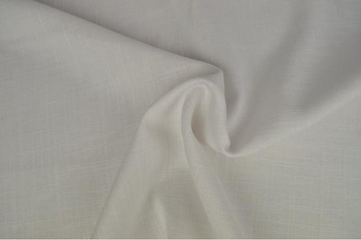 10 meter linnen viscose - Wit, Hobby en Vrije tijd, Stoffen en Lappen, 120 cm of meer, 200 cm of meer, Wit, Nieuw, Linnen, Ophalen of Verzenden