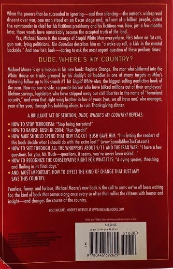 Dude, Where is my Country? 9780446692625 Michael Moore, Verzenden, Gelezen, Michael Moore
