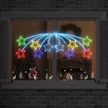 vidaXL Kerstster 432 LEDs Multikleur 182 x 58 cm PVC, Diversen, Verzenden, Nieuw