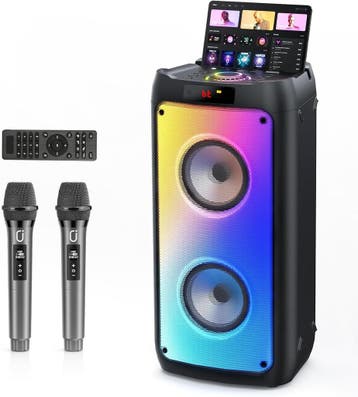 Draadloze Karaoke Set met Subwoofer - Retourdeal | 41% Off, Ophalen of Verzenden, Zo goed als nieuw, Complete set