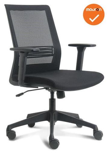 Evora Bureaustoel - NIEUW - Zwarte stoffering - Netweave..., Werkplek, Ophalen of Verzenden, Nieuw zonder verpakking, Stoel