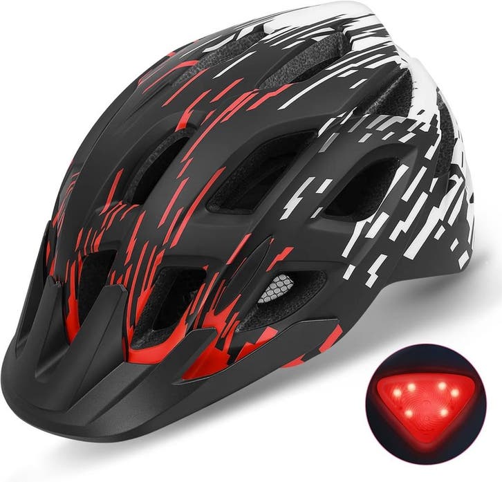 MTB Helm Unisex | Zwart-Rood | 64% Korting, Fietsen en Brommers, Fietsaccessoires | Fietshelmen, Heer of Dame, L, Gebruikt, Ophalen of Verzenden