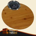 Luxe Bamboe Personenweegschaal met dual weegindicatie 180kg, Ophalen of Verzenden, Nieuw