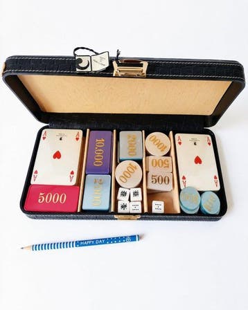 Set da Poker Paolo Cane - Valigetta in Pelle con Fiches