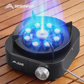 BISINNA Draagbare Camping Gasbrander 10000W - Krachtige Vlam, Verzenden, Nieuw