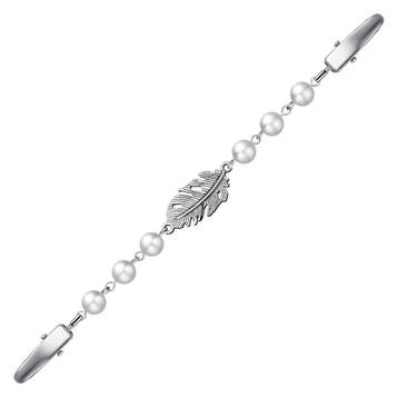 Fako Bijoux - Vestsluiting - Vestclip - Parels - Veer -, Verzenden, Nieuw