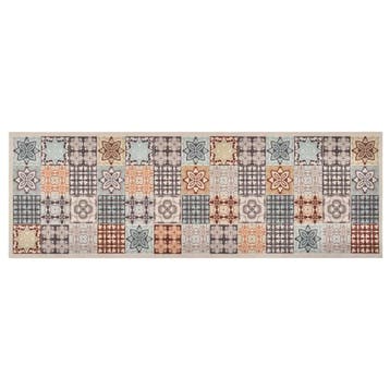 vidaXL Keukenmat wasbaar Mosaic Colour 60x180 cm, Verzenden, Nieuw