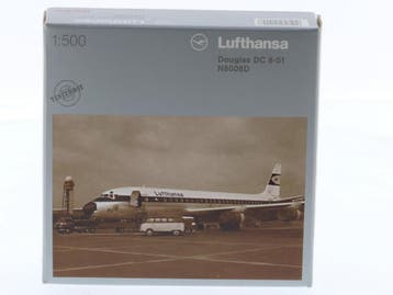 Schaal 1:500 Herpa 514248 Douglas Dc-8-51 Lufthansa Reg...., Ophalen of Verzenden, Zo goed als nieuw, Overige merken