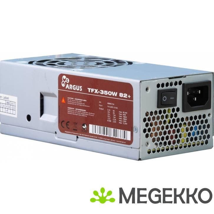 Inter-Tech TFX-350W power supply unit Grijs, Computers en Software, Interne voedingen, Nieuw, Verzenden