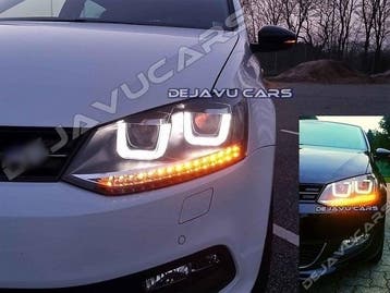 Xenon Look U LED Koplampen voor Volkswagen Polo 6R / 6C, Ophalen of Verzenden