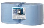 Tork Premium poetspapier heavy-duty 3-laags blauw - 2 rollen, Verzenden