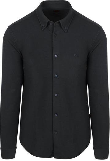 BOSS Myjersey Overhemd Navy maat XXL Heren, Kleding | Heren, Overhemden, Verzenden, Nieuw, Blauw, BOSS