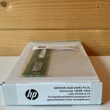 Magazijn opruiming Samsung 8GB DDR3 PC3L 1200R 1xRX4 DIM..., Computers en Software, RAM geheugen, Nieuw