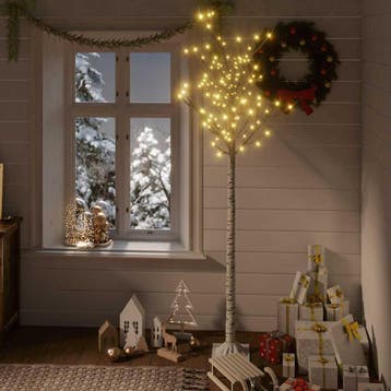 vidaXL Kerstboom wilg met 200 warmwitte LEDs binnen en, Verzenden, Nieuw