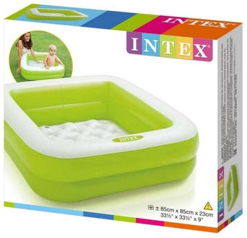 Intex Babybadje 85x85x23 cm Assorti + Reparatiesetje, Caravans en Kamperen, Ophalen of Verzenden, Nieuw