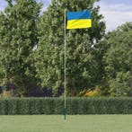 vidaXL Vlag met vlaggenmast Oekraïne 6,23 m aluminium, Verzenden, Nieuw