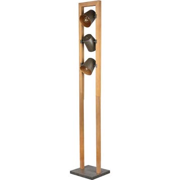 Vloerlamp - E14 Fitting - 3-lichts - Mat Zwart - Aluminium, Nieuw, Overige fittingen, Ophalen of Verzenden, Metaal