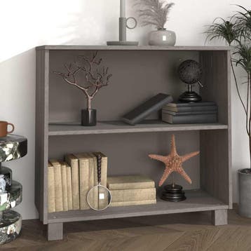 vidaXL Dressoir HAMAR 85x35x80 cm massief grenenhout, Verzenden, Nieuw, Grenenhout, Minder dan 50 cm