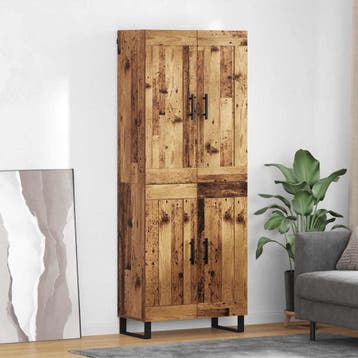 vidaXL buffetkast 2 st Oudhout 69,5 x 34 x 180 cm Bewerkt, Huis en Inrichting, Minder dan 50 cm, Verzenden, Nieuw, Minder dan 100 cm