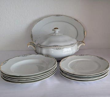 Hutschenreuther - Tafelservies (12) - Vitro - Porselein -