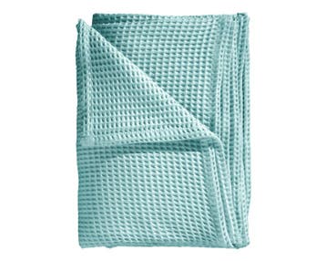 Heckettlane Wafel Sprei Sky Blue, Nieuw
