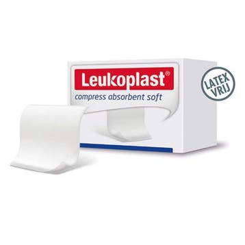 Leukoplast compress absorbent soft - steriel - 10 x 10 cm -, Verzenden, Nieuw