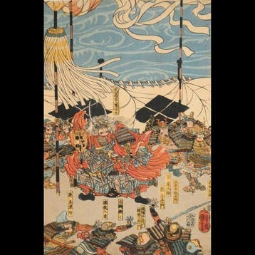 Utagawa Kuniyoshi () – Grote Slag van Shingen en Kenshin