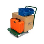 Plateauwagen PP150S 150 kg met duwbeugel, plateau 670x500 mm, Nieuw