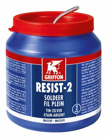 Griffon Resist-2 loodvrij draadsoldeer 2mm 500g, Verzenden, Nieuw
