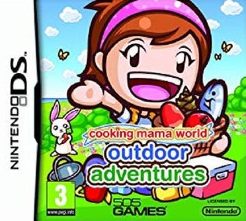 Cooking Mama World Outdoor Adventures (DS) 3DS, 1 speler, Ophalen of Verzenden, Zo goed als nieuw, Vanaf 3 jaar