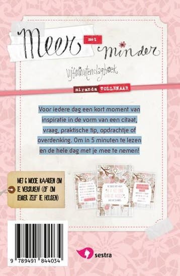 Meer met minder 9789491844034 Miranda Tollenaar, Verzenden, Zo goed als nieuw, Miranda Tollenaar
