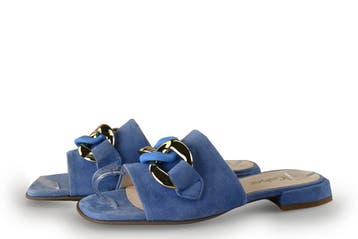 Gabor Muiltjes in maat 41½ Blauw, Overige typen, Gabor, Zo goed als nieuw, Verzenden