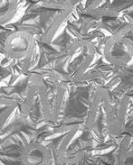 Gewatteerd Polyester Alfabet Zilver, Nieuw