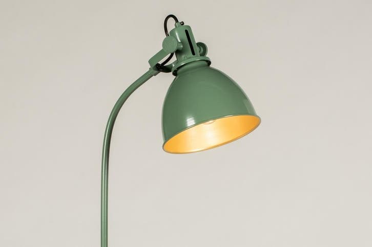 Rietveld Vloerlampen - Groen, Goud - Metaal, Huis en Inrichting, Lampen | Vloerlampen, Verzenden