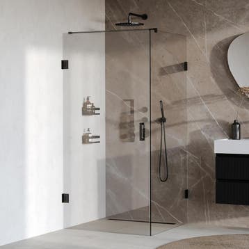 Brauer Void - Douchecabine met Draaideur - Helder Glas -, Ophalen of Verzenden, Nieuw, Rvs