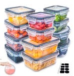 Set 12 Vershoudbakjes Luchtdicht met Deksel Meal Prep, Verzenden, Nieuw in verpakking