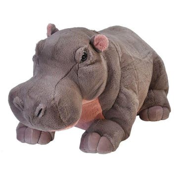 Living Earth nijlpaard knuffel - pluche - 76 cm - wilde, Verzenden, Nieuw