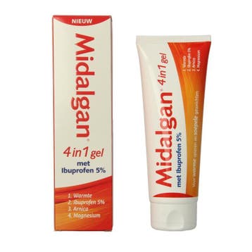 Midalgan 4 in 1 gel + 5% ibuprofen, Verzenden, Nieuw