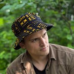 Bucket hat / Vissershoedje met Afrikaanse print - Zwart / ge, Ophalen of Verzenden, Nieuw