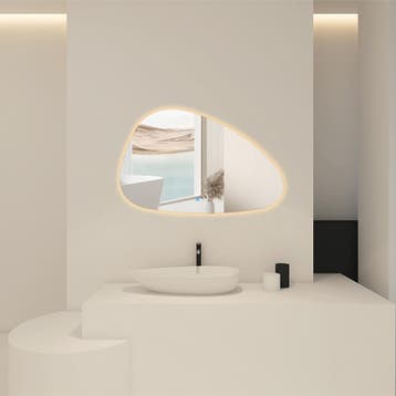 Badkamerspiegel met LED Verlichting en Verwarming 100cm -, Huis en Inrichting, Woonaccessoires | Spiegels, Ophalen of Verzenden