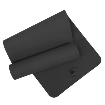Pilates mat TPE extra dik 10 mm zwart - Lotus, Verzenden, Nieuw
